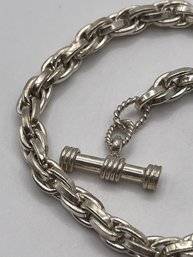 Sterling Cable Chain Bracelet 20.29g    8'long
