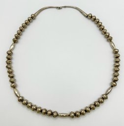 Necklace With Modern Sterling Beads 33.06g