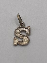 Sterling 's' Charm   1.22g