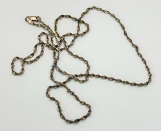 ITALY Twisted Sterling Chain Necklace 5.36g