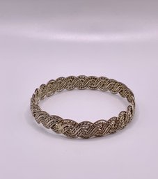 Sterling Silver Woven  Solid Bracelet 19.0g