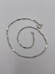 Sterling Link Bracelet  1.0g    9'long