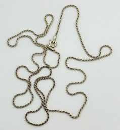 ITALY Sterling Twisted Rope Chain 2.83g