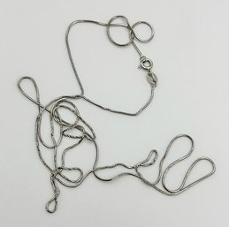 ITALY Sterling Square Chain Necklace 2.77g
