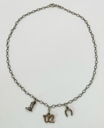 Sterling Charm Necklace 8.29g