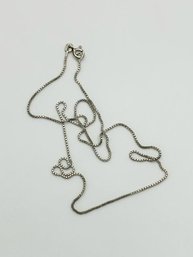 ITALY Petite Sterling Box Chain 1.81g