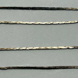 Italy, Sterling Silver Flats Snake Chain, 1.52 G