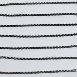 Italy, GW Sterling Silver Long Road Chain No Clasp 9.09 G