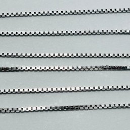 CI Italy Sterling Silver Box Chain Necklace, 2.83 G