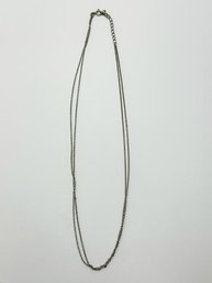 Double Strand Sterling Necklace 2.64g