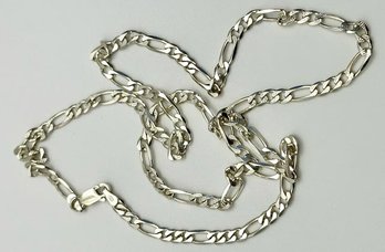 ITALY Sterling Figaro Necklace 9.71g