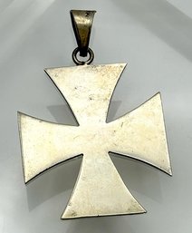 MEXICO Sterling Iron Cross Pendant 12.58g