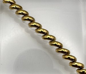 Gold Over Sterling Silver Bracelet 15.2 G