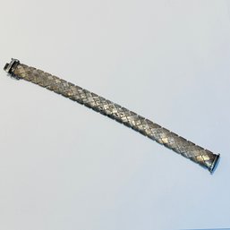 Sterling Silver Flat Snake Bracelet Open Box Clasp 31.28 G
