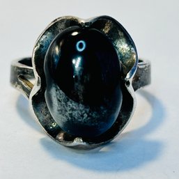 Sterling Silver Ring Included Setting ONYX Stone Size 6, 4.63 G