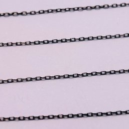 Sterling Silver Cable Chain Bronze Coloring .76g