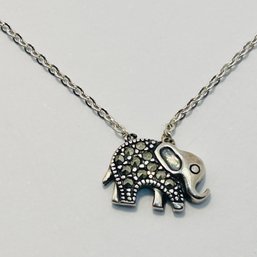 NV Sterling, Silver Vibrant Cable Chain With Elephant Pendant, 3.56 G