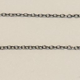 Italy, Sterling Silver Cable Chain, Signed MO .7 G