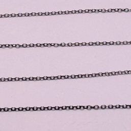 Sterling Silver Cable Chain Necklace 1.13 G