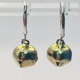 Sterling Silver Lover Back Bell Earrings 2.04