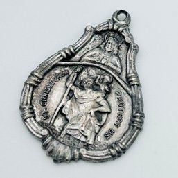 A. GALC Inc  Sterling, Silver Religious Pendant 8.25 G Engraved