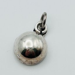 Sterling Silver Half Sphere Pendant 2.2 G