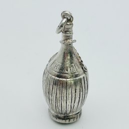 Sterling Silver Drinking Flask Pendant 2.18 G