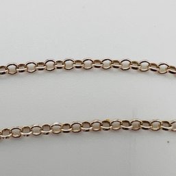 SW, Italy, Sterling Silver Cable Chain Necklace, 2.16 G