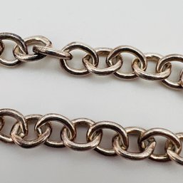 Sterling Silver Rolo Chain Bracelet 8.96 G