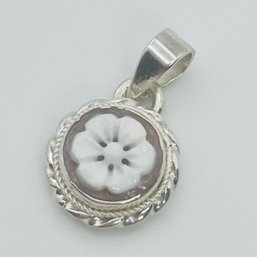 BIMONTE SORRENTO Sterling Silver Cameo Flower Pendant 1.68 G