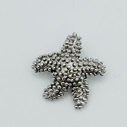 Sterling Silver Starfish Pendant 1.03 G