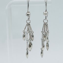 Sterling Silver Dangle Earrings 2.43 G