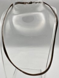 Sterling Silver Flat Snake Chain Necklace 29.8 G