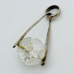 Quartz Sterling Silver Pendant 6.4 G