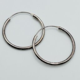 Sterling Silver Hoops, Endless 2.5 G