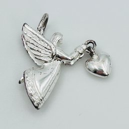 PERU Sterling, Silver Angel Pendant 3.36 G