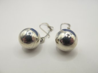 Sterling Ball Drop Drop Earrings  3.94g