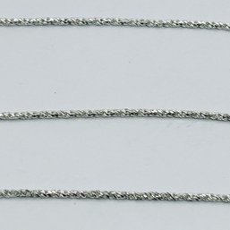 IBB Sterling Silver Brilliant Round Chain Necklace 3.35 G