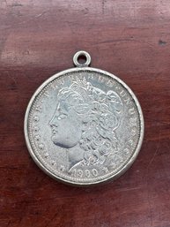 1900 'O' Morgan Dollar In Silver Pendant Bale - 29.89 Grams