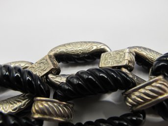 Bracelet With Heavy Sterling Links 51.85g