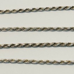 OTC Italy, Sterling Silver Rope Chain Necklace 5.99 G