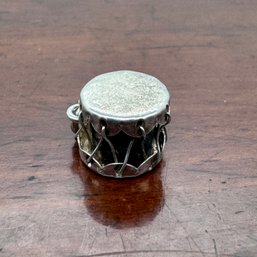 Mexico Silver Drum Charm - 1.68 Grams