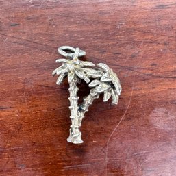 Sterling Silver Palm Tree Charm - 2.36 Grams