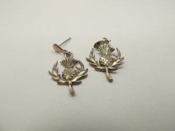 Small Sterling Pineapple Earrings 1.13g