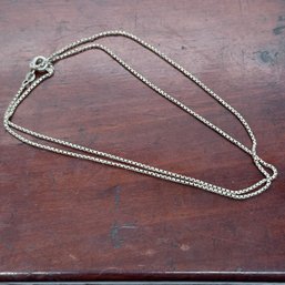 22' Sterling Silver Box Chain - 5.32 Grams