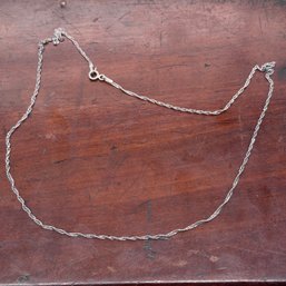 18' Sterling Twist Necklace - 1.50 Grams