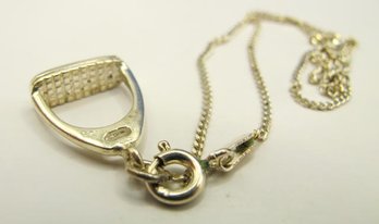 Sterling Necklace With Pendant 3.16g