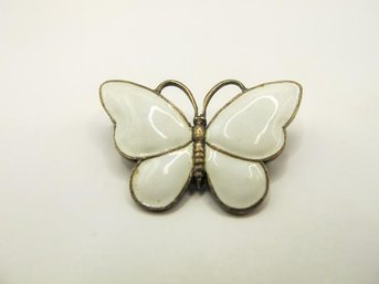 S. CHRISTIAN DENMARK Sterling Butterfly Pin  7.93g