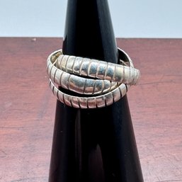 Multi Band Sterling Silver Ring - 5.00 Grams - About A Size 6