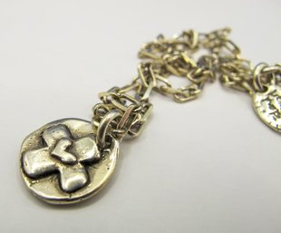 Sterling Charm Necklace 9.00g